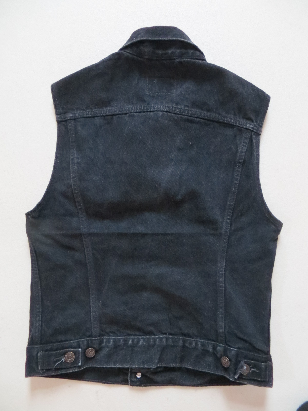 Damen Jeansweste Slim Fit | Koreanische Style Weste | Schwarze Denim Weste Kurz