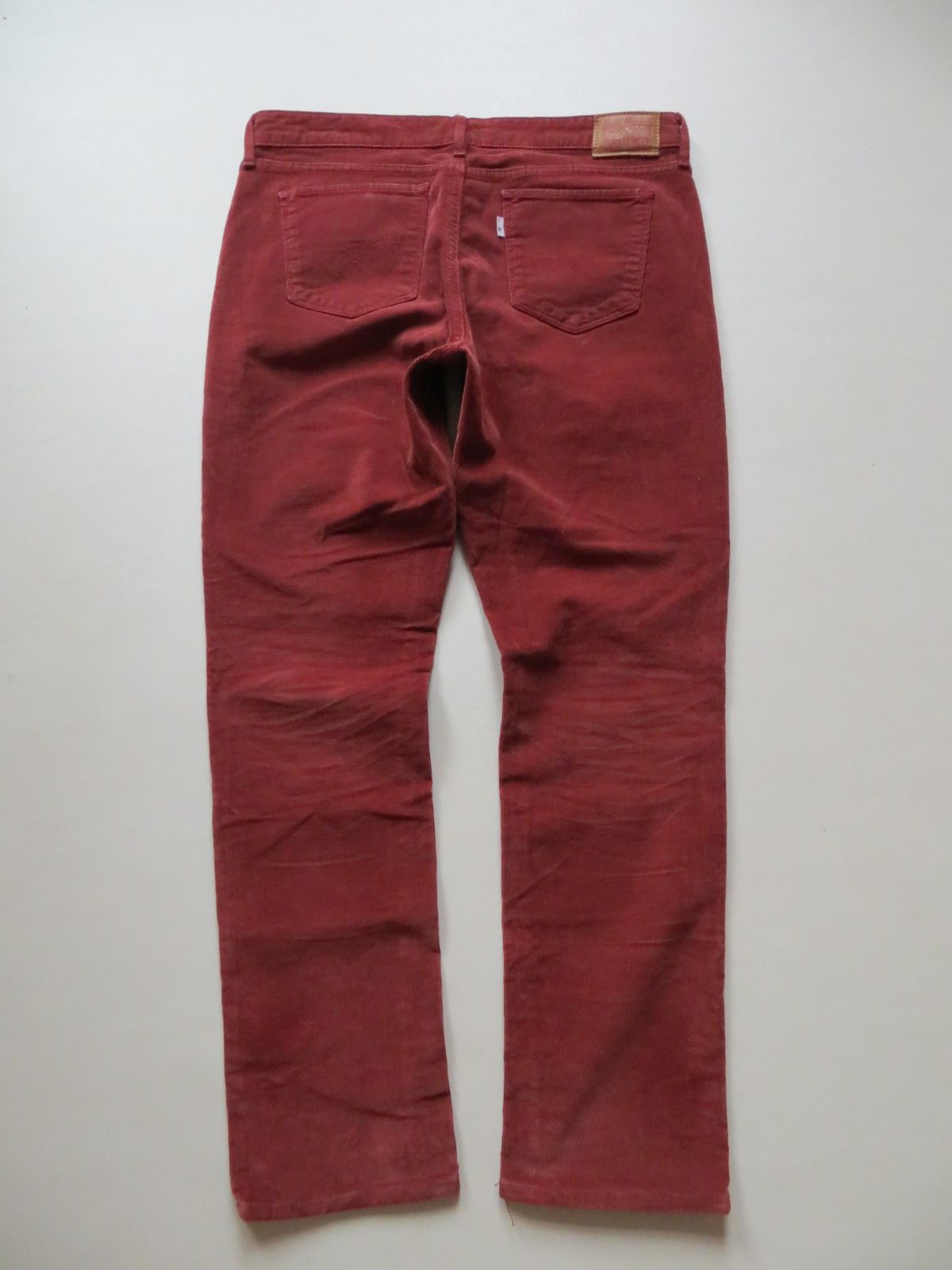 Levi's 712 Slim Cord Jeans Hose, W 33 /L 30, ROT coloured Cordhose, TOP ...